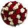 bouquet of red and white roses. Saudi Arabia