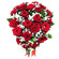 red roses bouquet with babys breath