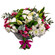 bouquet of lilies and spray chrysanthemums