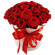 red roses in a hat box. Saudi Arabia