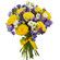 bouquet of yellow roses and irises. Saudi Arabia