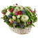 basket of chrysanthemums and roses. Saudi Arabia