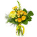 Yellow bouquet of roses and chrysanthemum. Saudi Arabia